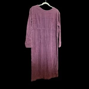 Willi Wear 80s Vintage Purple Corduroy Cottagecore Dress Sz 8